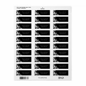 Stijlvolle RSVP-Adresetiketten Etiket (Full Sheet)