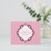 STIJLVOLLE RSVP ANTWOORD KAART:: flourish deluxe 2 (Staand voorkant)