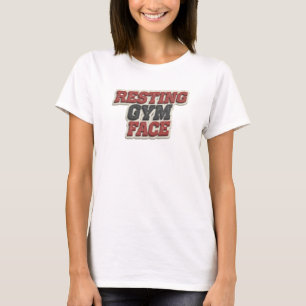 Stijlvolle RUSTENDE GYM GEZICHTS UITDRUKKING Mode T-shirt