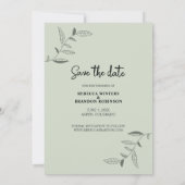 Stijlvolle Rustieke Dubbelzijdige Save The Date Fo (Achterkant)