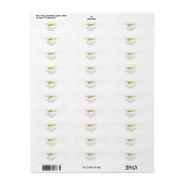Stijlvolle Rustieke Geweien & Wilde Bloemen Etiket (Full Sheet)