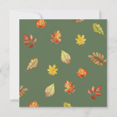 Stijlvolle rustieke Thanksgiving Friendsgiving Din Kaart (Achterkant)