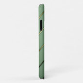 Stijlvolle Sage Green & Gold Case-Mate iPhone Case (Achterkant/rechts)