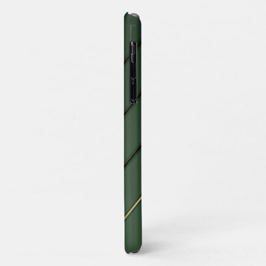 Stijlvolle Sage Green & Gold Case-Mate iPhone Case (Achterkant/links)