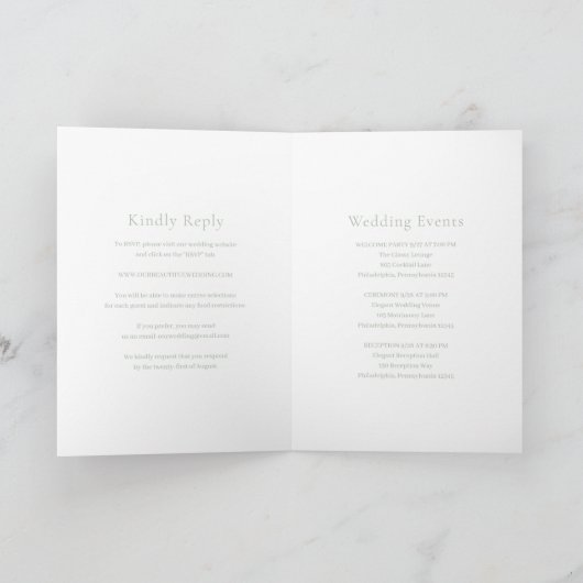 Stijlvolle Sage Green Modern Wedding (Binnen)