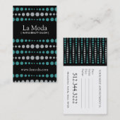 Stijlvolle Salon Appointment Kaarten : Visitekaart Afsprakenkaartje (Voorkant / Achterkant)