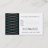 Stijlvolle Salon Appointment Kaarten : Visitekaart Afsprakenkaartje (Achterkant)