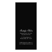 Stijlvolle  Salon-rackkaart Reclamekaart (Achterkant)