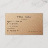 Stijlvolle Sand Graphics Gradient Shimmer met Logo Visitekaartje (Achterkant)