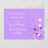 Stijlvolle Save the Date Briefkaarten (Achterkant)