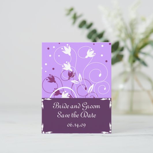 Stijlvolle Save the Date Briefkaarten (Staand voorkant)