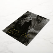 Stijlvolle Save the Date met QR Folie Uitnodiging (Gedraaid)