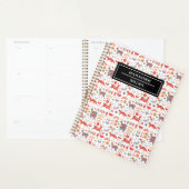 Stijlvolle Scandinavische dierenpatroonnaam Planner (Display)
