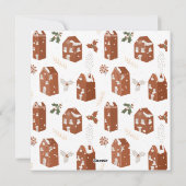 Stijlvolle Scandinavische kerstkaart op maat (Achterkant)