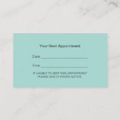 Stijlvolle schaar & Comb Hair Stylist-benoeming Afsprakenkaartje (Achterkant)