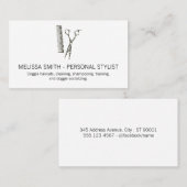 Stijlvolle scharen visitekaartje (Voorkant / Achterkant)