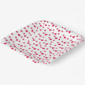 Stijlvolle Schattigee eenvoudige rode harten minim Papieren Bordje (Gebogen)