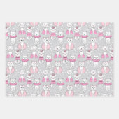 Stijlvolle Schattigee katten Inpakpapier Vel (Voorkant)