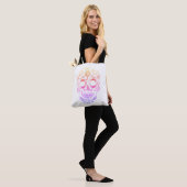 Stijlvolle schedel canvas tas (Op model)