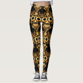Stijlvolle schedel leggings (Voorkant)