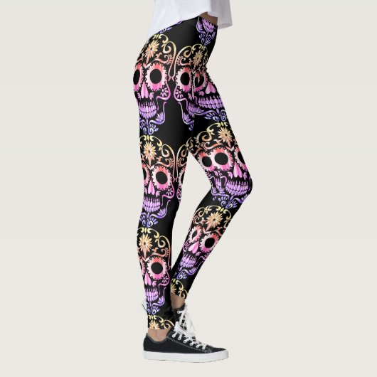 Stijlvolle schedel leggings (Rechts)