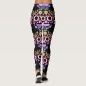Stijlvolle  schedel leggings (Achterkant)