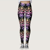 Stijlvolle  schedel leggings (Voorkant)