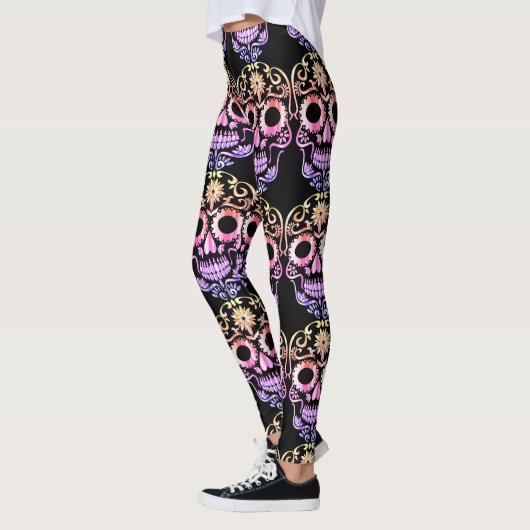 Stijlvolle schedel leggings (Links)