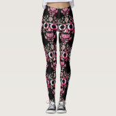 Stijlvolle schedel leggings (Voorkant)