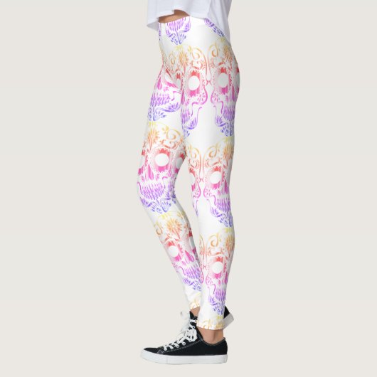 Stijlvolle schedel leggings (Links)