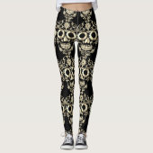 Stijlvolle schedel leggings (Voorkant)