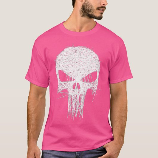 Stijlvolle schedel t-shirt (Voorkant)