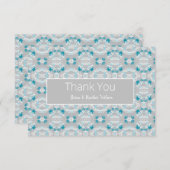 Stijlvolle schilderachtige paren bedankkaart (Voorkant / Achterkant)