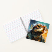 Stijlvolle schildpad met een bril trendy schildpad notitieboek (Binnen)