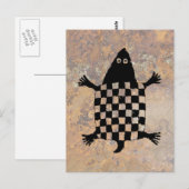 Stijlvolle schildpad - Mimbres Pottery Design Briefkaart (Voorkant / Achterkant)