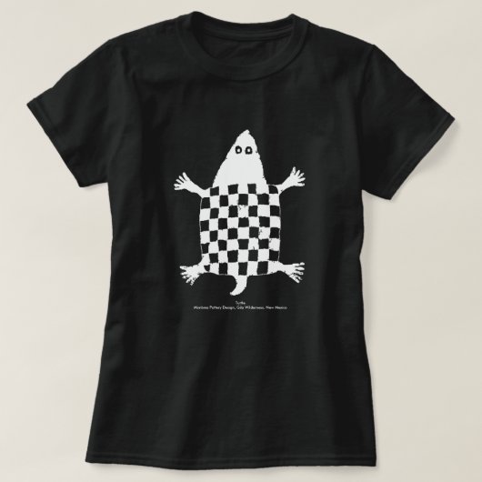 Stijlvolle schildpad - Mimbres Pottery Design T-shirt (Design voorkant)