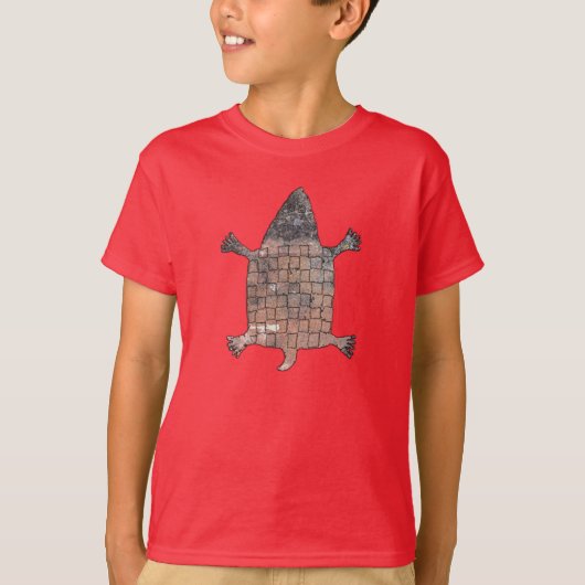 Stijlvolle schildpad - Mimbres Pottery Design T-shirt (Voorkant)