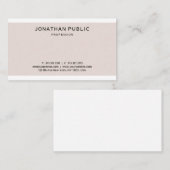 Stijlvolle Schone Grafisch Ontwerp Chic Profession Visitekaartje (Voorkant / Achterkant)