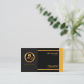 Stijlvolle, schone, professionele Chauffeur Visitekaartje (Staand voorkant)