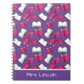 Stijlvolle schoolleraar en leerworm notitieboek (Voorkant)