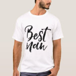 Stijlvolle schrijfborstel | beste man t-shirt<br><div class="desc">Het ontwerp van de Trendy en de chic bruiloft.</div>