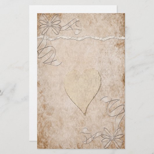 Stijlvolle schrijfkunst briefpapier (Voorkant / Achterkant)