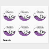 Stijlvolle schuifregelaars ronde sticker (Vel)