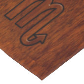 Stijlvolle Scorpio Zodiac Symbol in Mahogany Tafelkleed (Gekanteld)