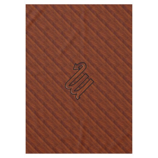 Stijlvolle Scorpio Zodiac Symbol in Mahogany Tafelkleed (Voorkant)