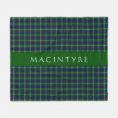 Stijlvolle Scottish Clan MacIntyre Aangepast Fleece Deken (Voorkant (Horizontaal))