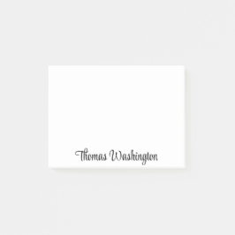 Stijlvolle Script Monogramed Post-it® Notes