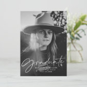Stijlvolle scriptfotograaf kaart (Staand voorkant)