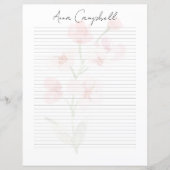 Stijlvolle scriptnaam monogramletter papier (Voorkant)