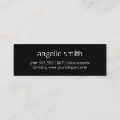 Stijlvolle scripttekst mini visitekaartje (Achterkant)